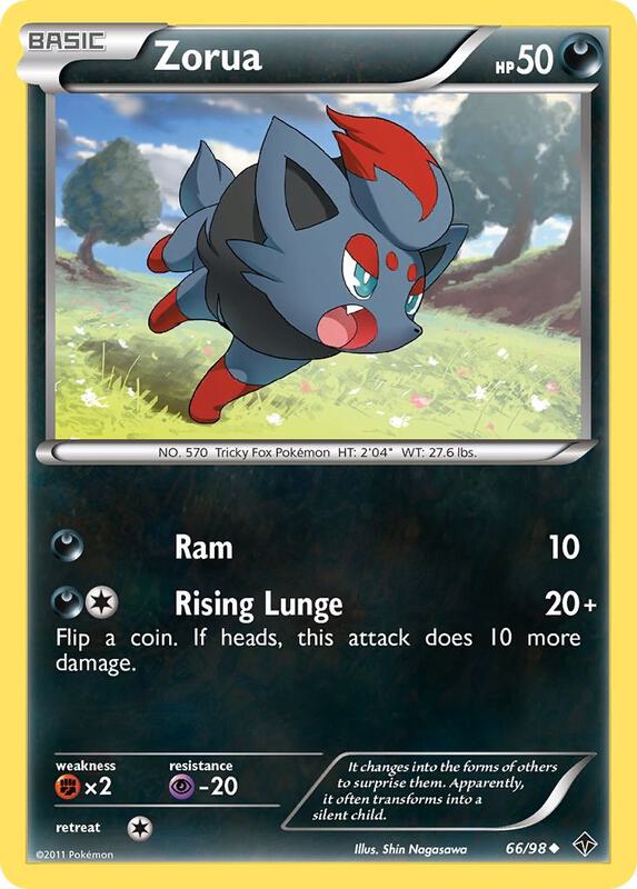 Zorua Pokemon card from Emerging Powers