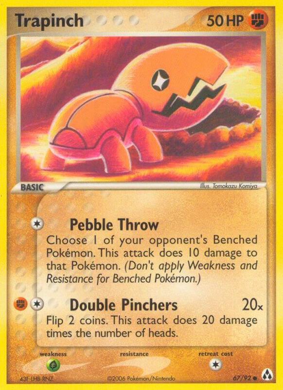 Trapinch Pokemon card from Legend Maker