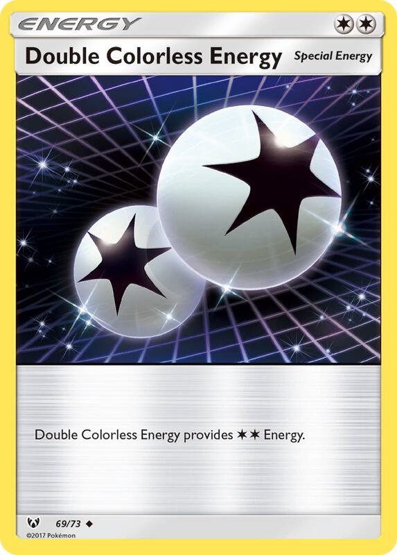 Double Colorless Energy Pokemon card from Shining Legends
