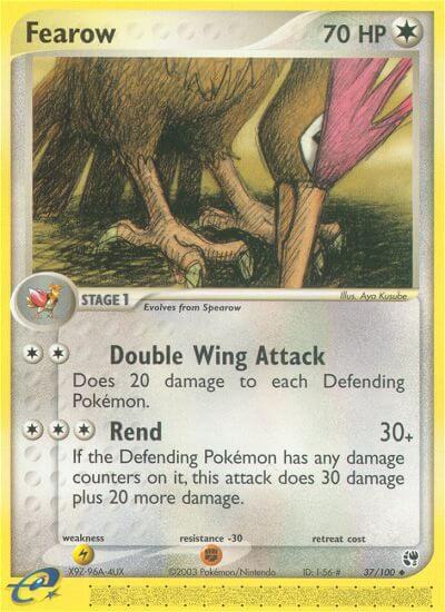 Fearow Pokemon card from Sandstorm
