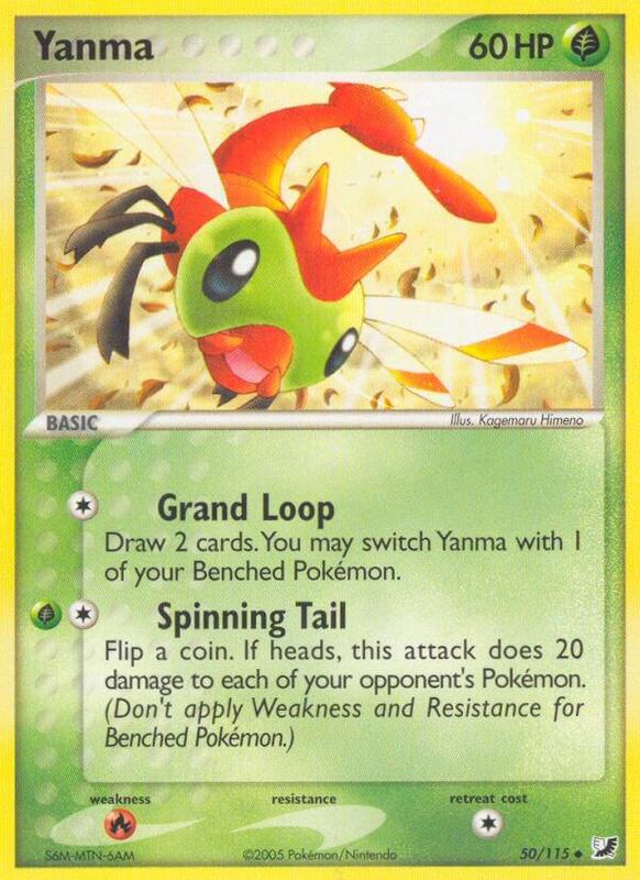 Yanma Pokemon card from Unseen Forces