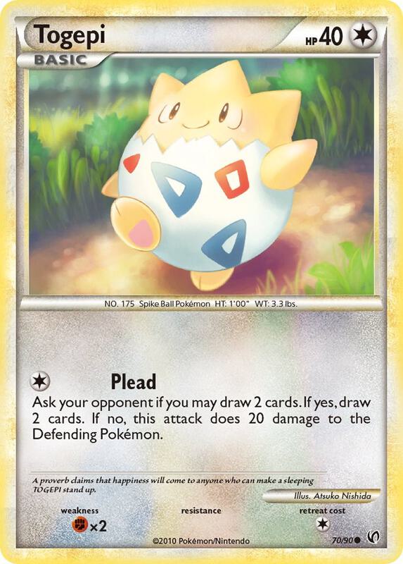 Togepi Pokemon card from Undaunted