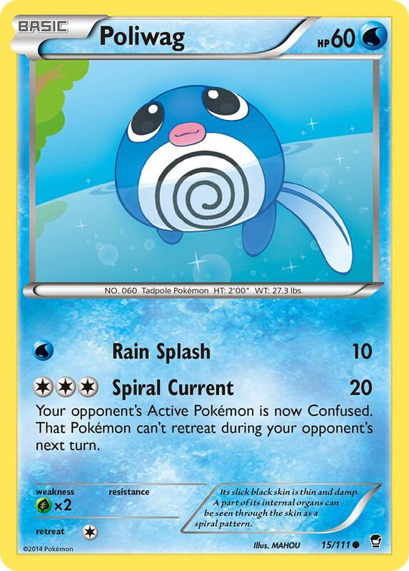 Poliwag Pokemon card from XY - Furious Fists