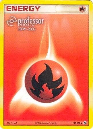 Fire Energy (2004-2005) Pokemon card from Professor Program Promos