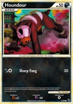Houndour Pokemon card from Undaunted