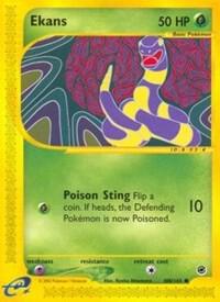 Ekans Pokemon card from Expedition
