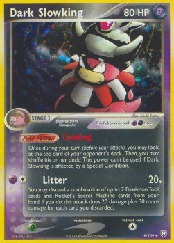 Dark Slowking Pokemon card from EX Team Rocket Returns