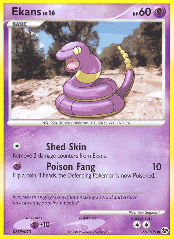 Ekans Pokemon card from Great Encounters