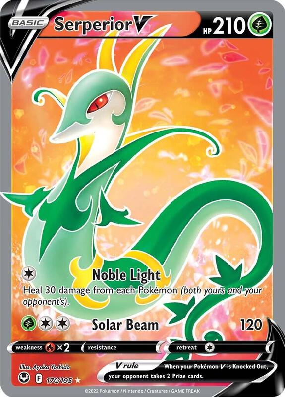 Serperior V (Full Art) Pokemon card from SWSH12: Silver