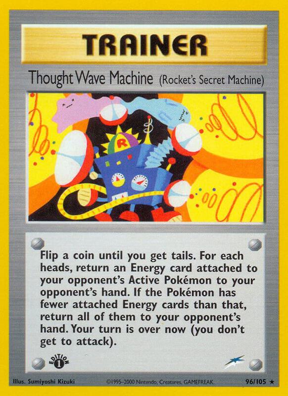Thought Wave Machine (Rocket's Secret Machine) Pokemon card from Neo Destiny