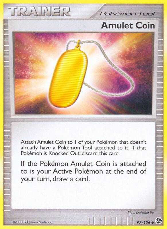 Amulet Coin Pokemon card from Great Encounters