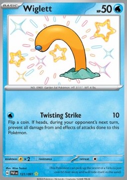 Wiglett Pokemon card from Paldean Fates
