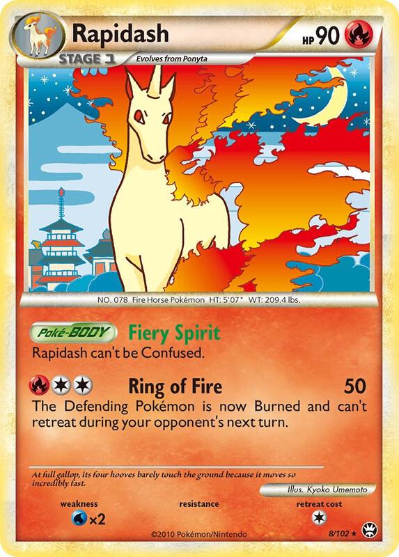 Rapidash Pokemon card from Triumphant