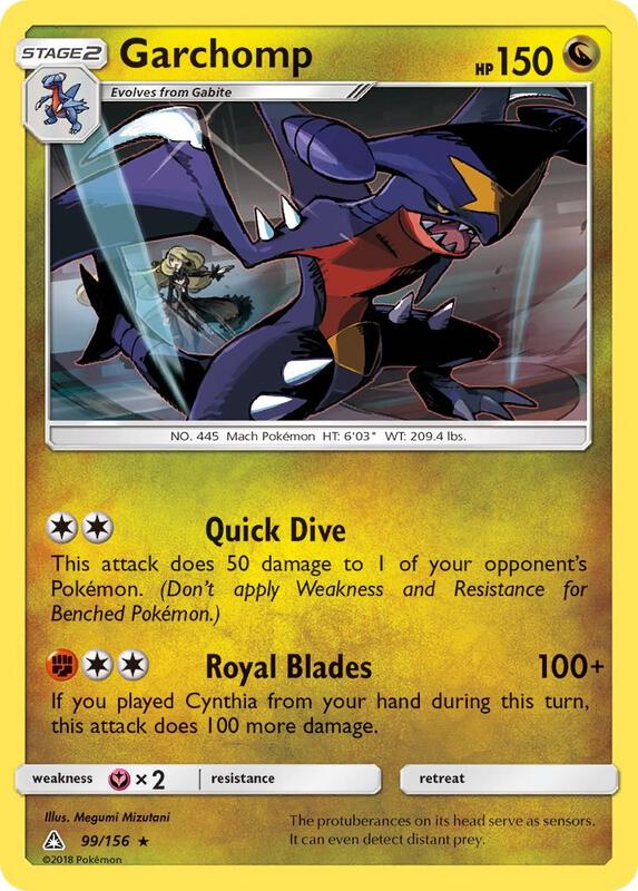 Garchomp Pokemon card from SM - Ultra Prism