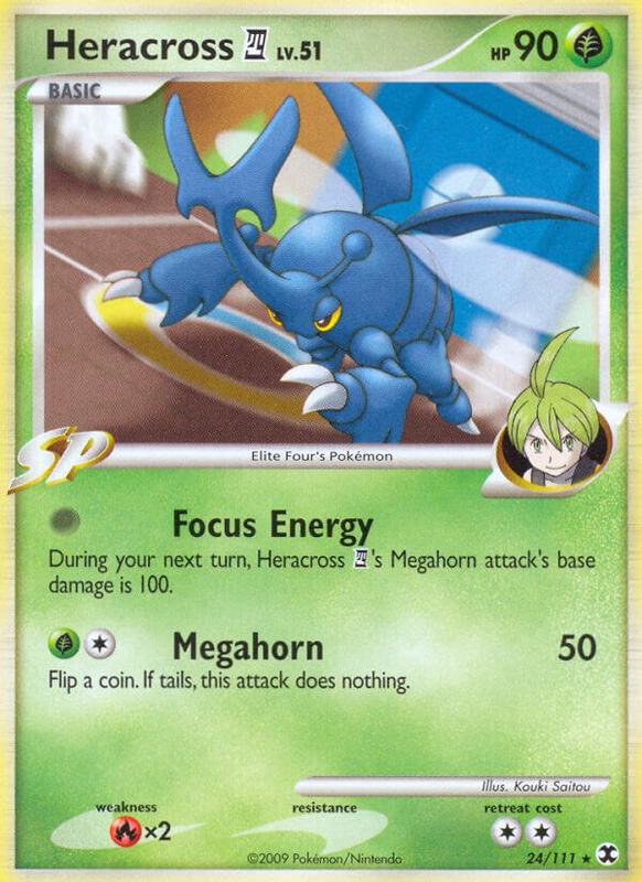Heracross E4 Pokemon card from Rising Rivals