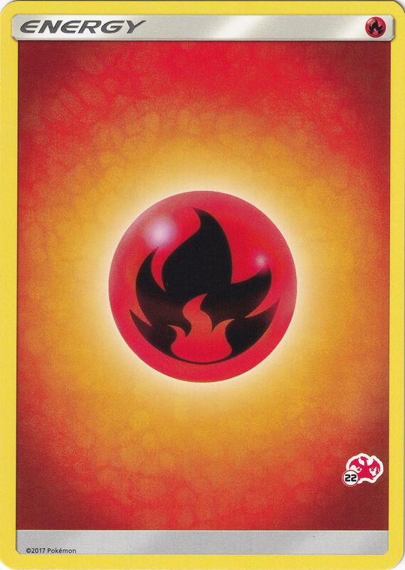 Fire Energy (#22 Charizard Stamped) Pokemon card from Battle Academy