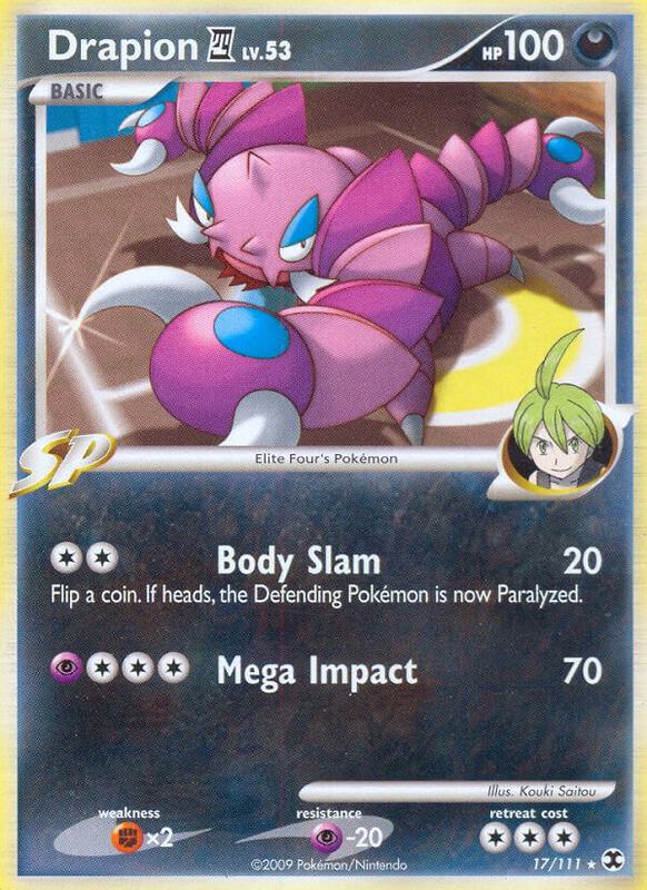 Drapion E4 Pokemon card from Rising Rivals
