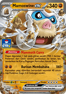 Mamoswine ex (SV-P/ID 241) Scarlet & Violet Indonesian Promos ID