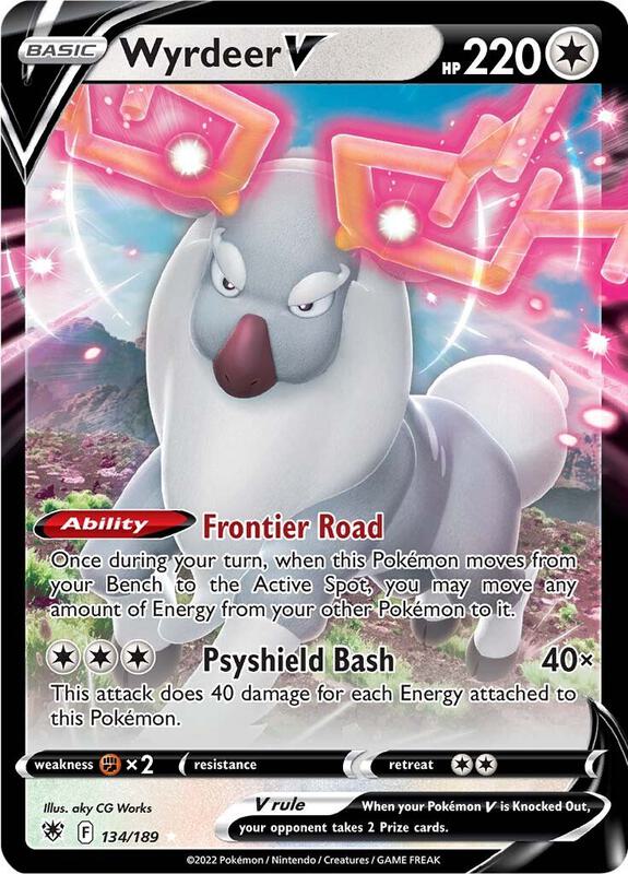 Wyrdeer V Pokemon card from SWSH10: Astral Radiance