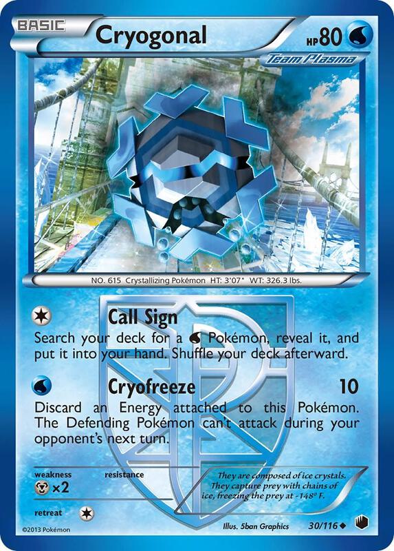 Cryogonal (Team Plasma) Pokemon card from Plasma Freeze