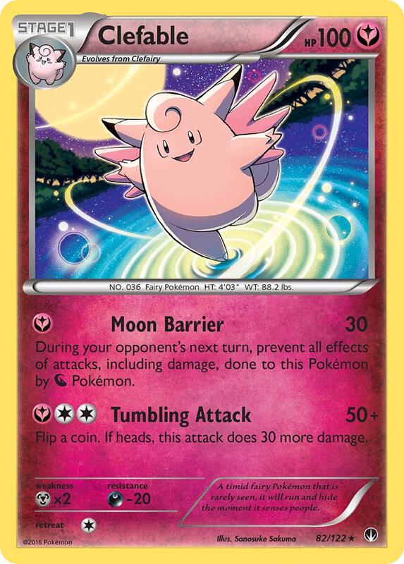 Clefable Pokemon card from XY - BREAKpoint