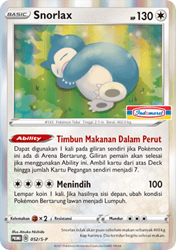Snorlax (S-P/ID 052) Sword & Shield Indonesian Promos ID