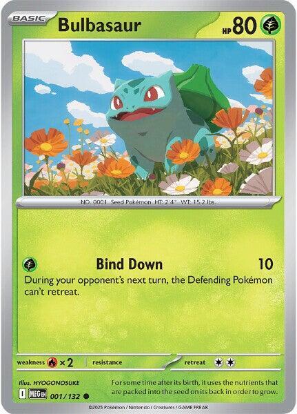 Bulbasaur Pokemon card from ME01: Mega Evolution