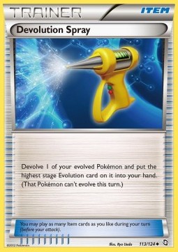 Devolution Spray Pokemon card from Dragons Exalted