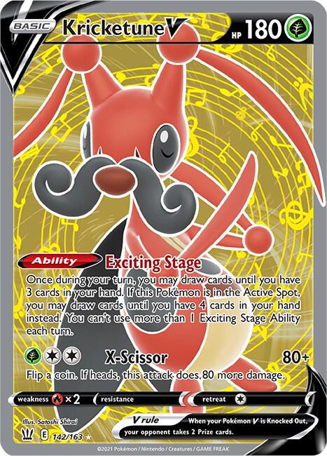 Kricketune V (Full Art) Pokemon card from SWSH05: Battle