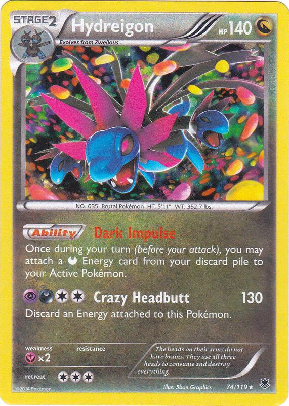 Hydreigon Pokemon card from Blister Exclusives