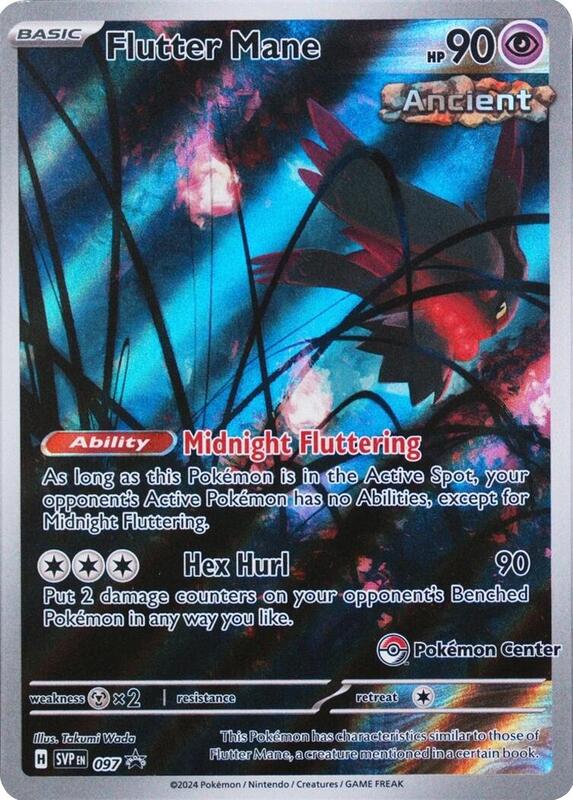 Flutter Mane - 097 (Pokemon Center) Pokemon card from SV: