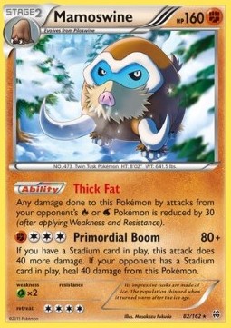 Mamoswine Pokemon card from BREAKthrough