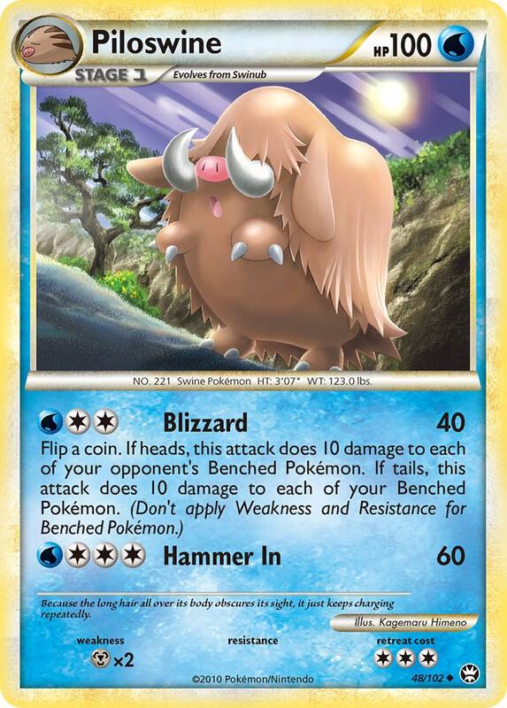 Piloswine Pokemon card from Triumphant