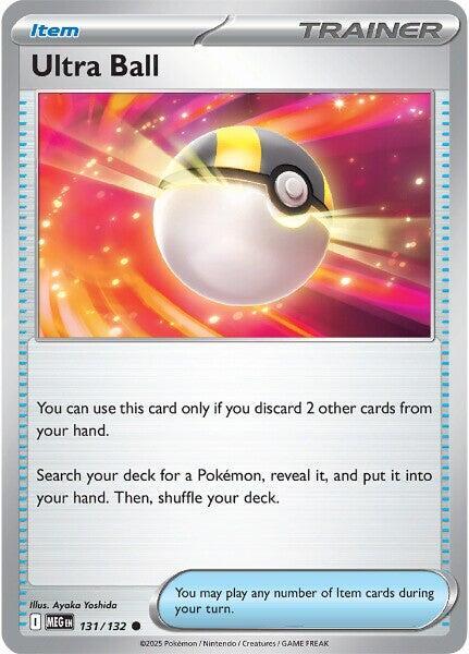 Ultra Ball Pokemon card from ME01: Mega Evolution