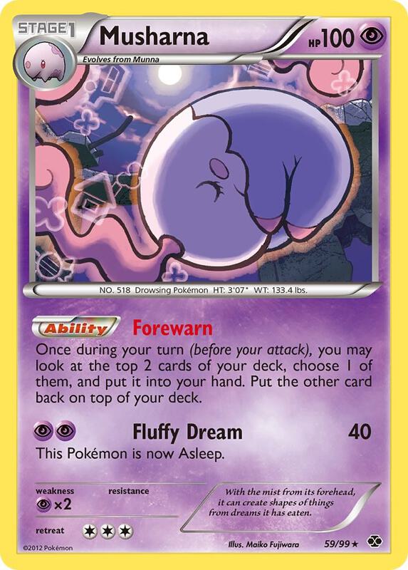 Musharna Pokemon card from Next Destinies