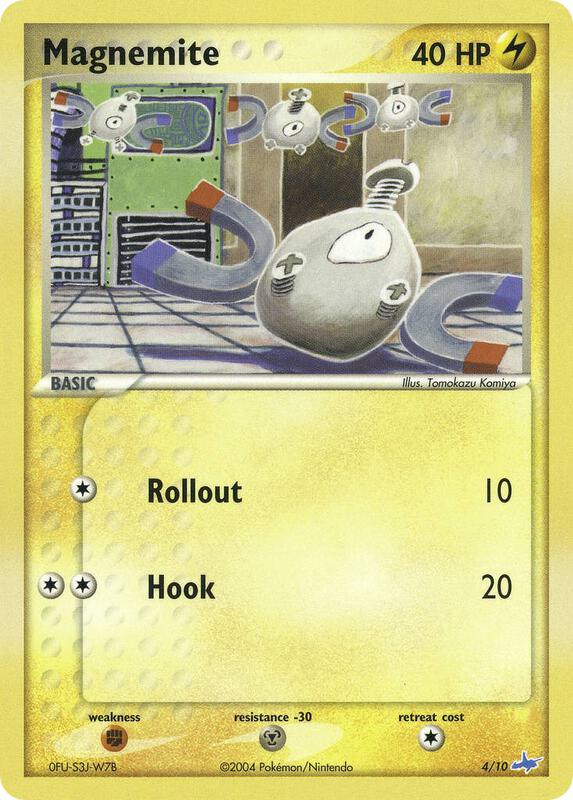 Magnemite Pokemon card from EX Trainer Kit 1: Latias & Latios