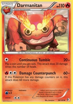 Darmanitan Pokemon card from Boundaries Crossed