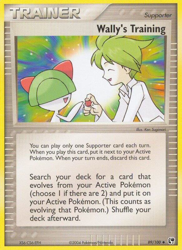 Wally's Training Pokemon card from Sandstorm