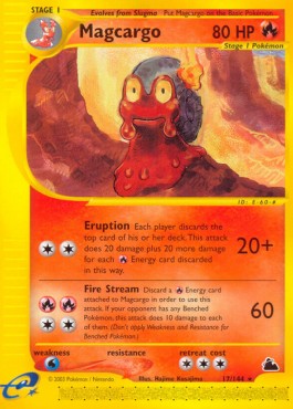 Magcargo Pokemon card from Skyridge