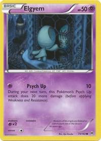 Elgyem Pokemon card from XY - BREAKthrough