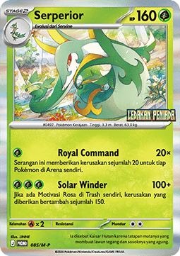 Serperior (M-P/ID 085) M-P Indonesian Promos ID