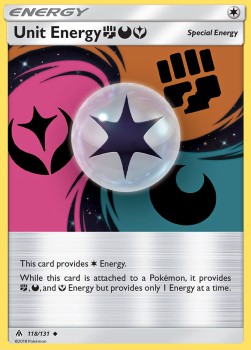 Unit Energy Pokemon card from Forbidden Light
