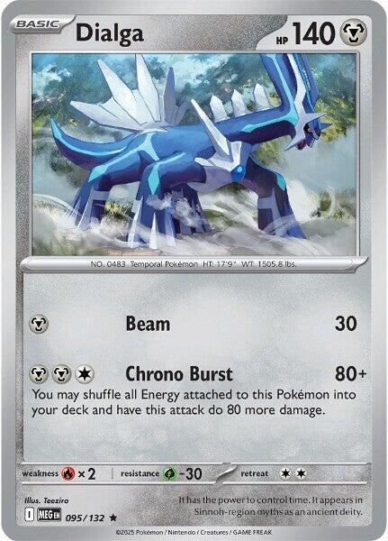 Dialga Pokemon card from ME01: Mega Evolution