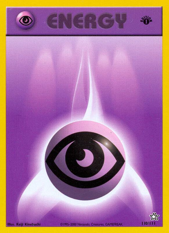 Psychic Energy Pokemon card from Neo Genesis