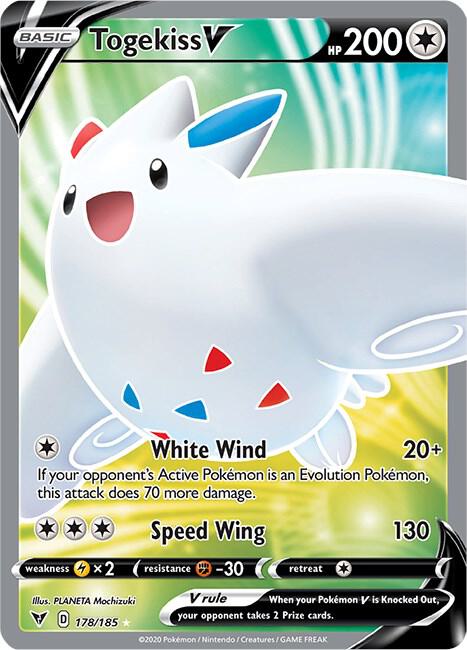 Togekiss V (Full Art) Pokemon card from SWSH04: Vivid