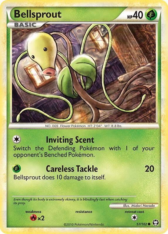 Bellsprout Pokemon card from Triumphant