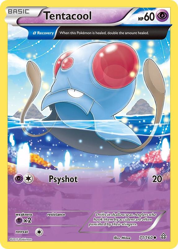 Tentacool (Alpha) Pokemon card from XY - Primal Clash