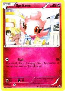 Spritzee Pokemon card from BREAKthrough