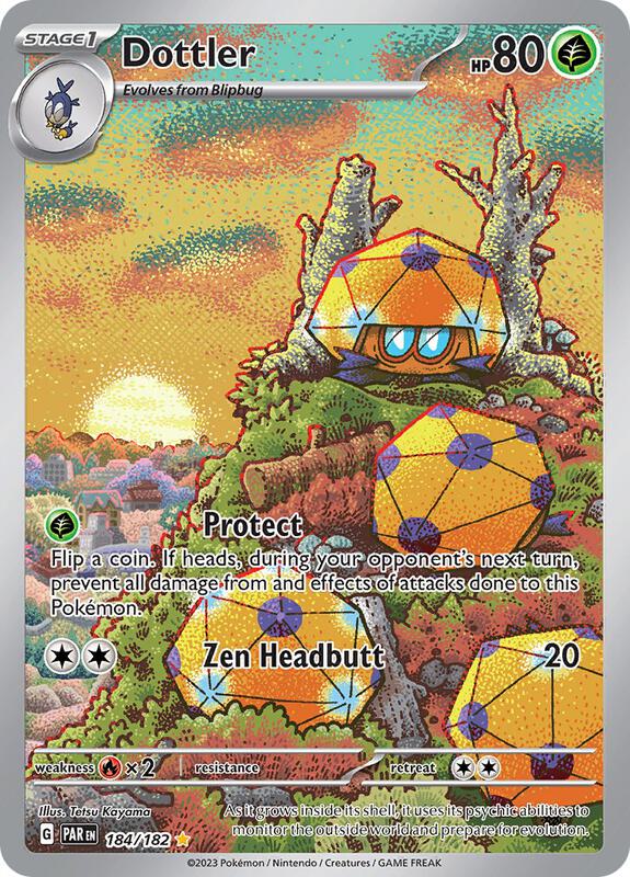 Dottler Pokemon card from SV04: Paradox Rift