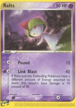 Ralts Pokemon card from EX Ruby Sapphire